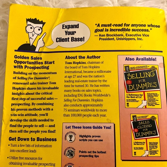 SALES PROSPECTING FOR DUMMIES by Tom Hopkins - Picture 3 of 3